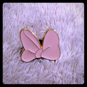 Disney pin collection Minnie Mouse bow pink&gold